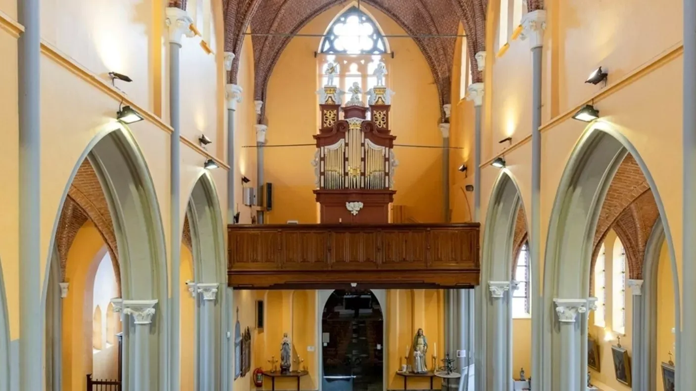 Klassiek orgel nog steeds te bezichtigen in de kerk van Maldegem